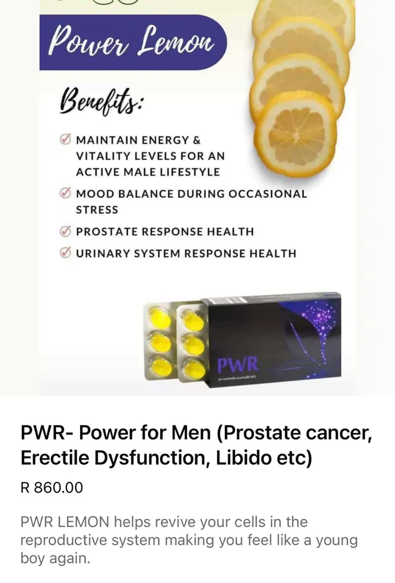 PWR Power for Men prostate and libido supplement